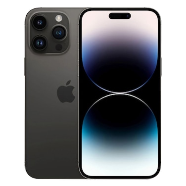 ابل جوال ايفون 14 برو ماكس، 6 جيجابايت رام، سعة 128 جيجابايت، اسود فلكي