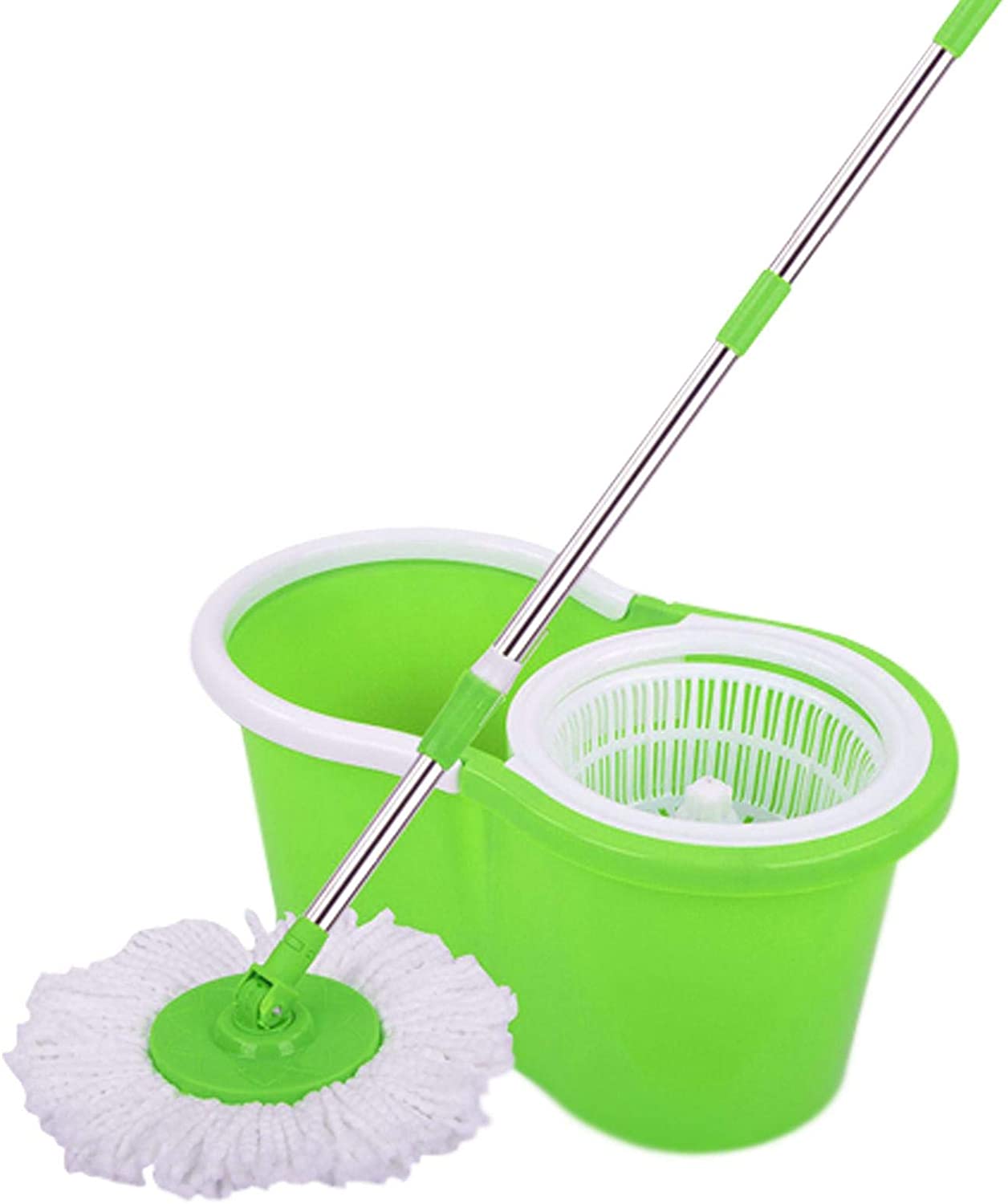 Generic Spin Mops 360 Degree Spinning Mop Bucket Home Cleaning With 2 Mop Heads