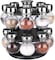 Other Spice Rack - 16 Pcs Glass Jar With Revolving Rack