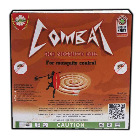 Combat Mosquito Coil Green 125g