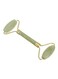 Generic - Face Care Portable Jade Roller Green/Gold 14centimeter