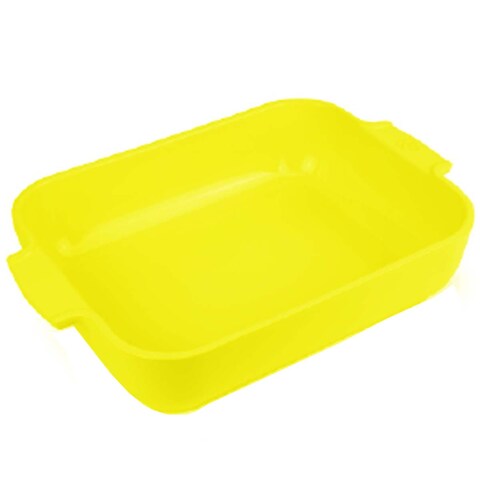CACI RECT CERAMIC DISH 40X26 YELLOW