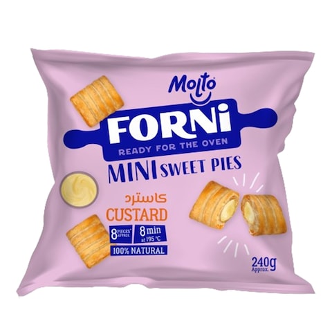 Molto Forni Mini Sweet Pies With Custard - 8 Pieces