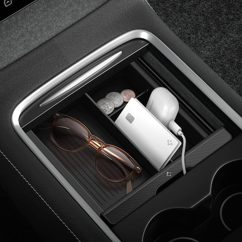 Spigen Console Organizer Tray for Tesla Model 3 and Model Y (2nd Gen Console)