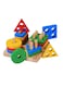 Lewo Wooden Educational Multicolour Shape Recognition Stacking Block Set For Baby 6.3X5.31X2.76Inch