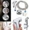 EKT Handheld Toilet Bidet Shattaf Sprayer Set Chrome