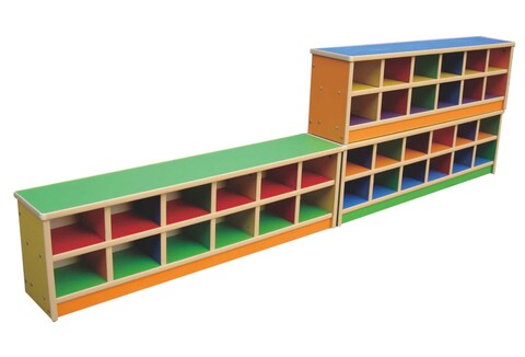 RBWTOYS Kids Nursery School Storage Furniture Kids WoodenCabinet . RW-17510    size 120x20x35cm