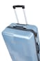 Senator Hard Case Medium Luggage Trolley Suitcase for Unisex ABS Lightweight Travel Bag with 4 Spinner Wheels KH110 Light Blue
