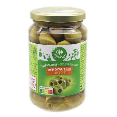 Carrefour Pitted Green Olives 37Cl