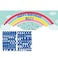 Creative Converting- Over The RainbowGiant Party Banner W/ Stickers 20in X 60in< >Multicolor< >
