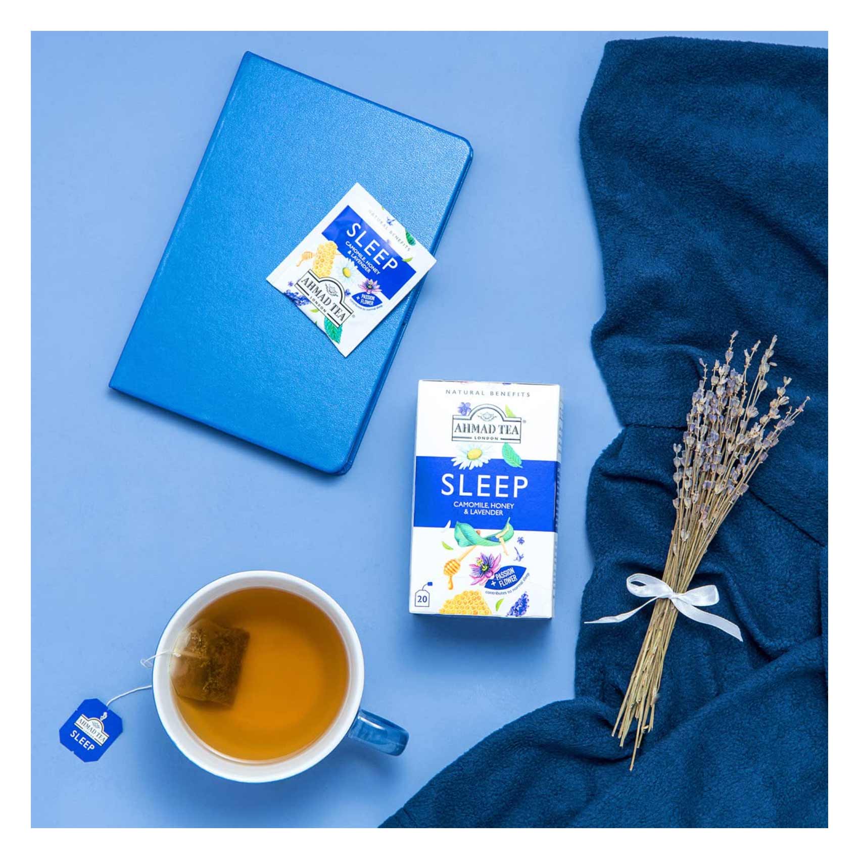 Ahmad Tea Natural Benefits Sleep Camomile Honey And Lavender 20 Bags product thumbnail 5
