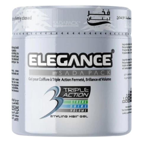 Elsada Elegance Triple Action Professional Hair Gel 500ML Grey