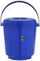 Royalford Plastic Bucket With Lid, 17 Liter, Blue