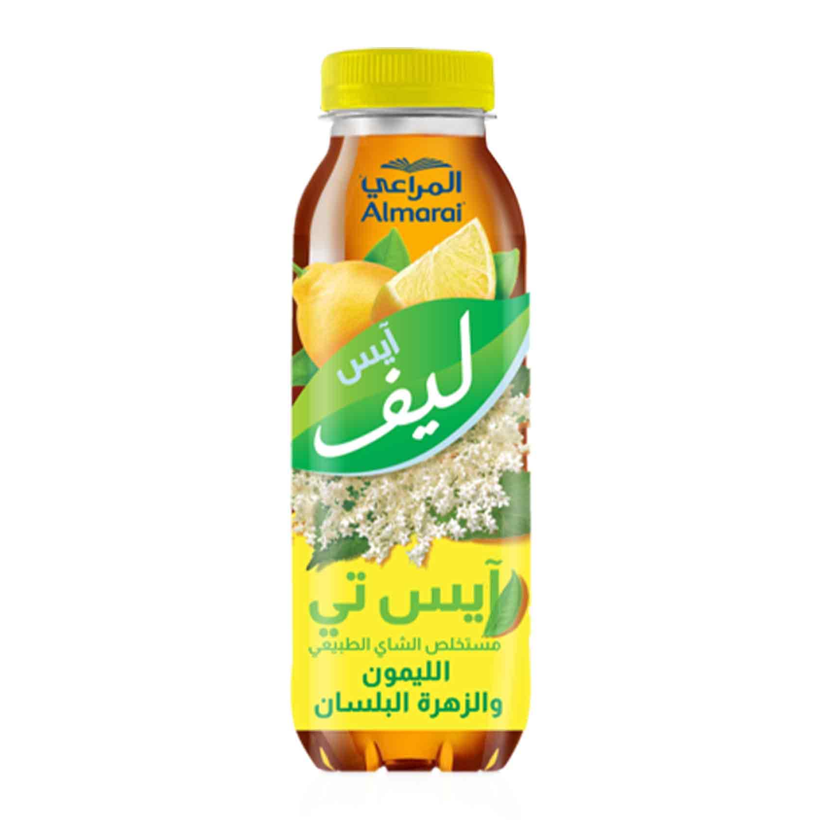 Buy Almarai Ice Leaf Ice Tea Lemon And Elderflower 400ml Online ...