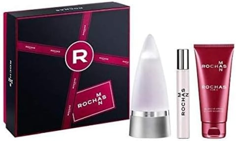 Rochas Eau De Toilette Men&#39;s Perfume Set 3 PCs