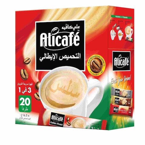 Alicafe Italian Roast 3-In-1 Instant Coffee 20 Sticks