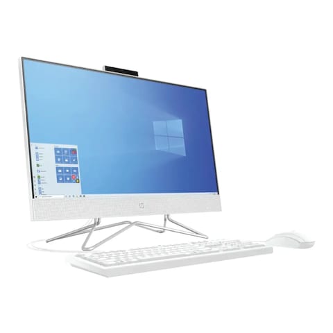 HP All-In-One 24-DQ1040NH, 79J556, 11th Gen, i7-1165G7, 8GB RAM, 1TB HDD, Intel Iris Xe Graphics, 23.8&Prime; Touch Screen FHD, English Keyboard, DOS, White Wired Keyboard And Mouse, Natural Silver