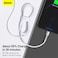 Baseus USB C to Lightning Fast Charging Data Transfer Cable PD 20W Cafule Series Power Delivery for iPhone 14/14 Pro/13 Pro/13 Pro Max/13/13 mini, iPad 9, 12 mini/12/12 Pro, 1M White
