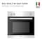 BOJ Built In 60cm Gas Oven, OVG 6060BX, Stainless Steel With Black Glass, Multifunction Gas Cooker With 6 Cooking Functions, High Quality LPG Cooker, Made In Italy - 1 Year Manufacturer Warranty