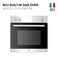 BOJ Built In 60cm Gas Oven, OVG 6060BX, Stainless Steel With Black Glass, Multifunction Gas Cooker With 6 Cooking Functions, High Quality LPG Cooker, Made In Italy - 1 Year Manufacturer Warranty