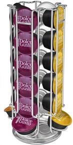 اشتري Generic 24 Capsule Coffee Pod Stand Rack Coffee Pod Holders For Nescafe Dolce Gusto (24 Pods), Ilcomun, Silver في الامارات