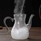 Lushh Heat-resistant high borosilicated Arabic Style Clear Glass Teapot 1000 ML