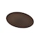 Vague Non Slip Plastic Slip Tray Oval Brown 60x73 cm