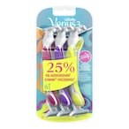 Buy Gillette Simply Venus 3 Plus Disposable Razor Pink 6 Razors in UAE