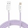 mpBLBERRI Lightning USB Data Cable 2 Meter, White &amp; Purple