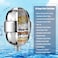 Decdeal - High Pressure Shower Head Filter 15 Stage Shower Filter Purifies Water &amp; Removes Chlorine Fluoride Heavy Metals Sediments Hard Water Softener