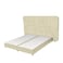 In House Geneva Velvet Bed Frame - King - 200x200 cm - Beige