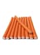 10-Piece Hair Curlers Roll Stick Set Orange 80g