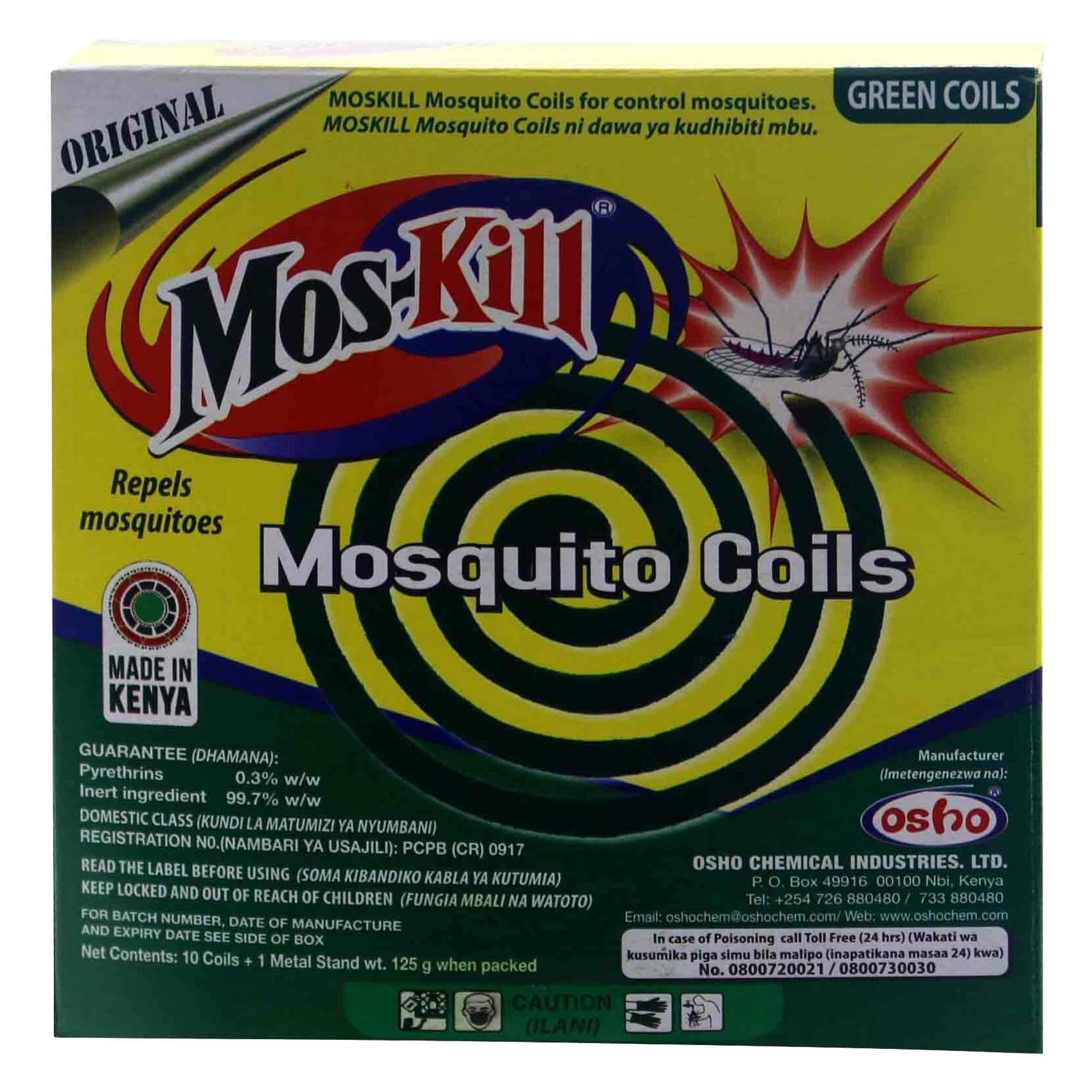 Mos-Kill Mosquito Coil Green 10S