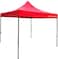 GO2CAMPS Gazebo 3x3 M-Camping Tent Canopy Pop Up Instant Shelter Sun Protection Shade for Outdoor Camping Picnics Beach Garden Sports Party-(Red)