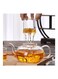 1CHASE&reg; Glass Teapot with Burner and Good Morning Printed Glass 2 Pcs set