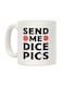 muGGyz Printed Ceramic Coffee Mug White