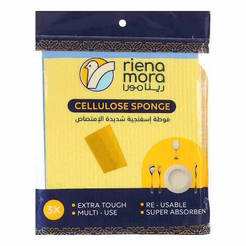 Rienamora Cellulose Sponge - 3 Pieces