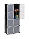 8 Cubes Storage Cabinet Black