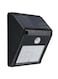 Generic Solar Motion Sensor Outdoor Light Black