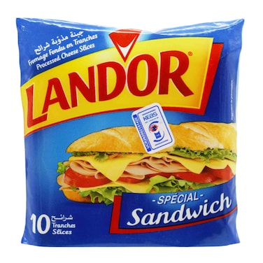 Landor Slice Sandwich Cheddar 160G