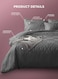 Parry Life 8 Pieces Set Includes 1 Comforter 260 x 240cm 2 Pillow Covers 2 Shawms 1 Bedsheet 2 Cushions
