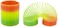 Samdone Rainbow Magic Spring, Colorful Rainbow Neon Plastic Spring Toy Party Supplies (1pc Color Random)