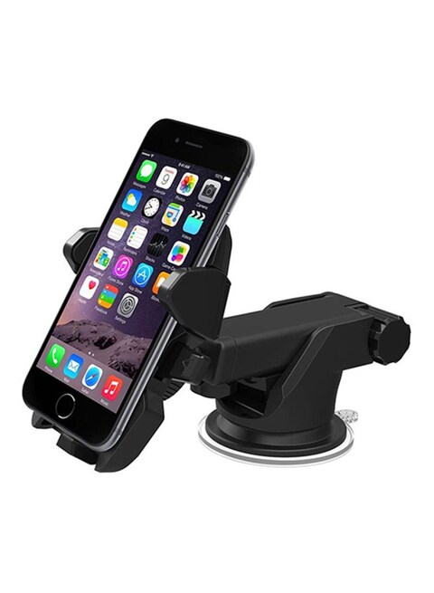 Generic - Vehicle-mounted Holder With Suction Cup For Universal Phone Black