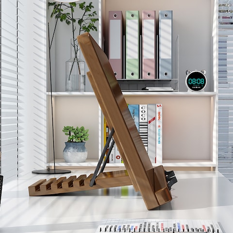 Multipurpose Foldable Reading Table Stand For Books And Also Can Use As Laptop Stand With Adjustable Strong Bamboo Material