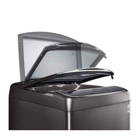 LG Top Loading Automatic Washing Machine - 18.5 KG - Black - T1993EFHSC2