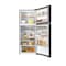 Toshiba Double Door Fridge GRRT624WE-PM 463L Glass Black