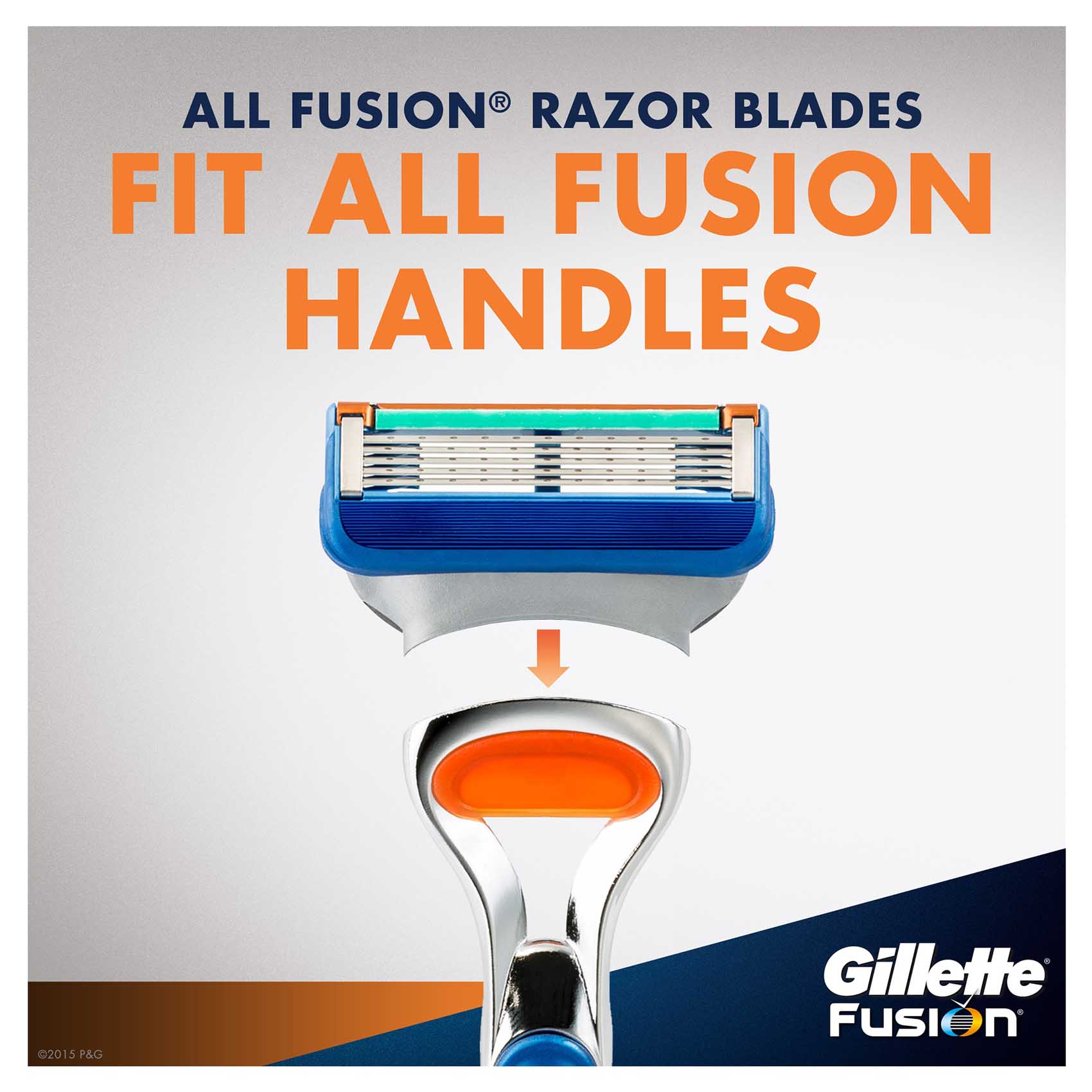 Gillette Fusion Men'S Razor Handle And 2 Razor Blade Refills 2 Count product thumbnail 7