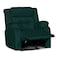 In House Velvet Rocking Recliner Chair - Dark Green - NZ30