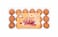 Bashayer Red Eggs - 18 Pieces