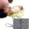 NuSense Portable Changing Diaper Mat Sheet Foldable Waterproof Wipeable Baby Travel Pad Changing Diaper Clutch (Gray)